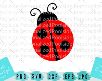 Cute Ladybug/ Summer Ladybug Simple SVG PNG JPG Dxf Eps Cut Files Instant Download Insect Time saver Cricut cutting machines