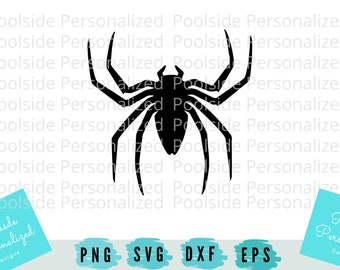 Spooky Spider Simple Spider SVG PNG Eps Dxf Cut Files Instant Download Halloween Fall Goth Creepy Arachnid Bug Insect Cricut Machine Project