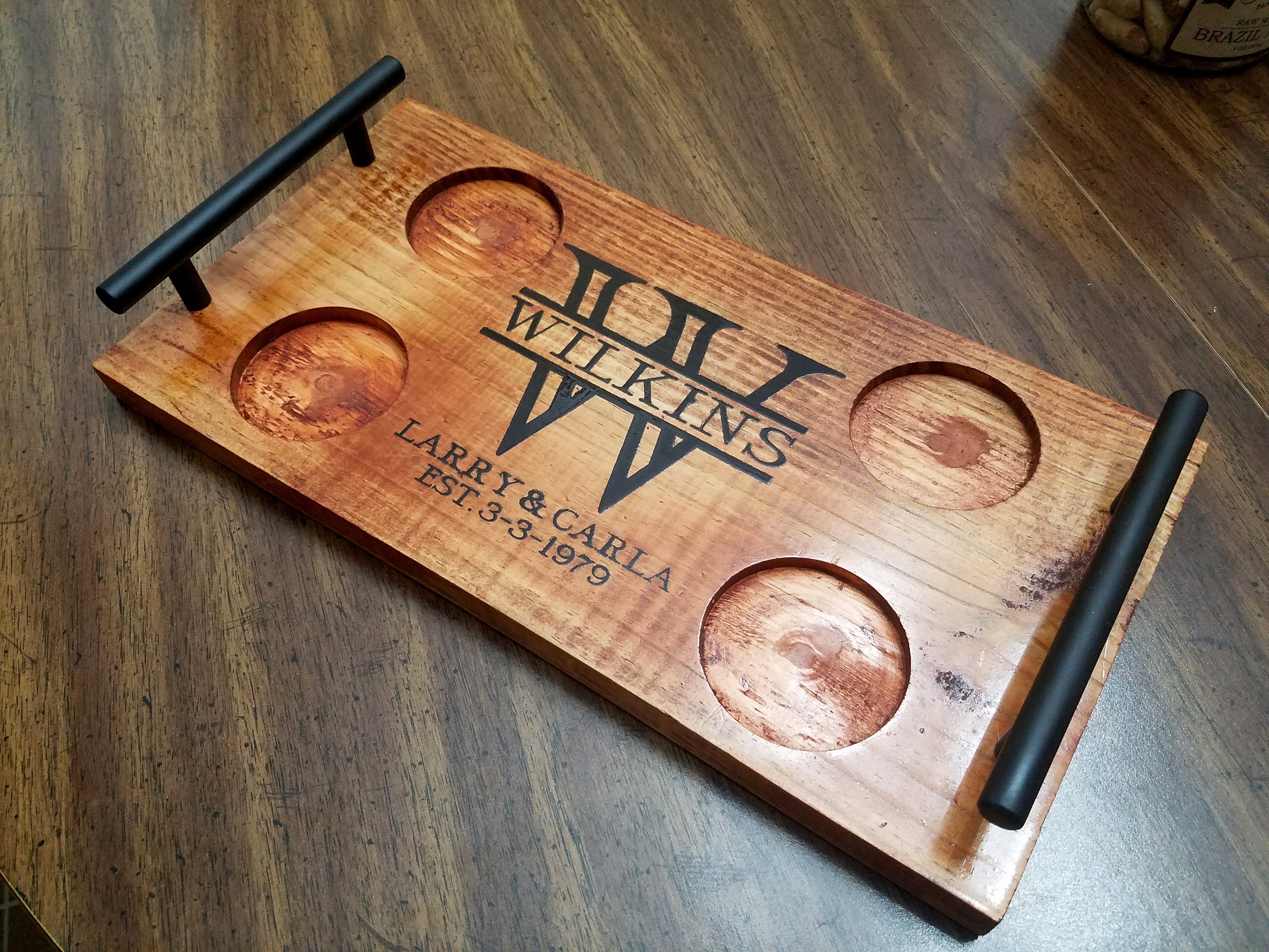 Customizable Wedding/ Anniversary Beer Wine Flight Board Etsy