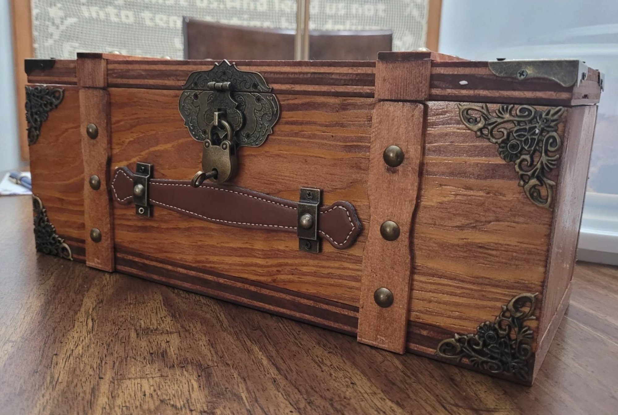 Rustic Wood Locking Slide-top Box Unique Time Capsule and Gift for Special  Moments 