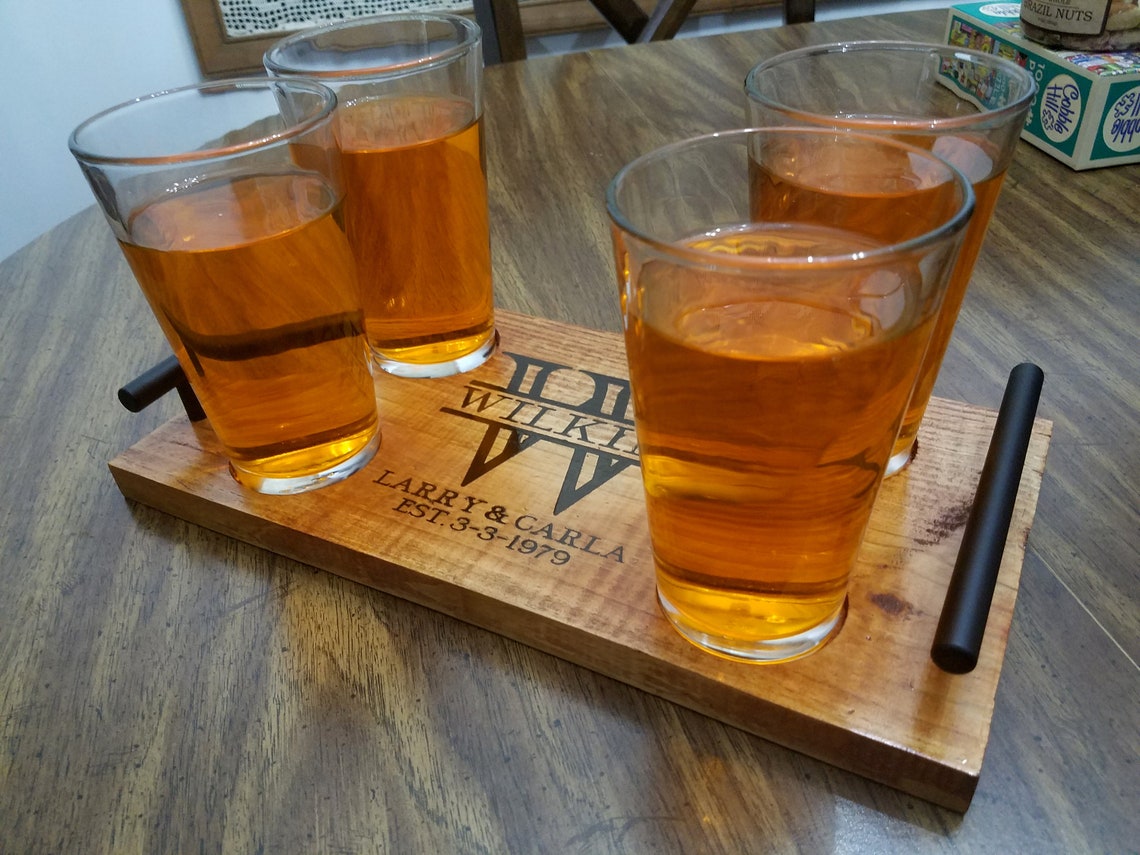 Whiskey Tasting Flight Board Personalized Whiskey Flight Etsy