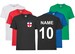 England logo Shirt Personalised Name Number Football T-Shirt for Kids, , Teens, Boys -Sports Shirt -Girls Baller T-Shirt -Soccer Footy Shirt 