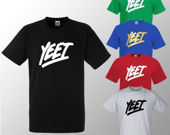 Kids Yeet T-Shirt Top Tee Short Sleeve Unisex Kids Boys Girls Birthday Gift Present Lazar laserbeam Yotuber Merch Christmas gift AW20