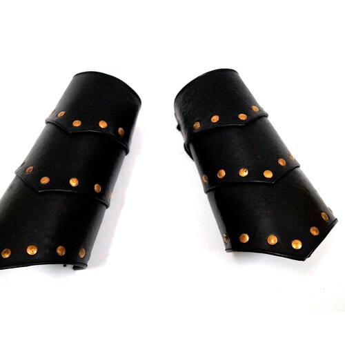 Fauxleather Arm Guards Medieval Armor One Size Etsy