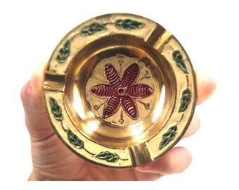 Smoke weed everyday mini handpainted antique ashtray