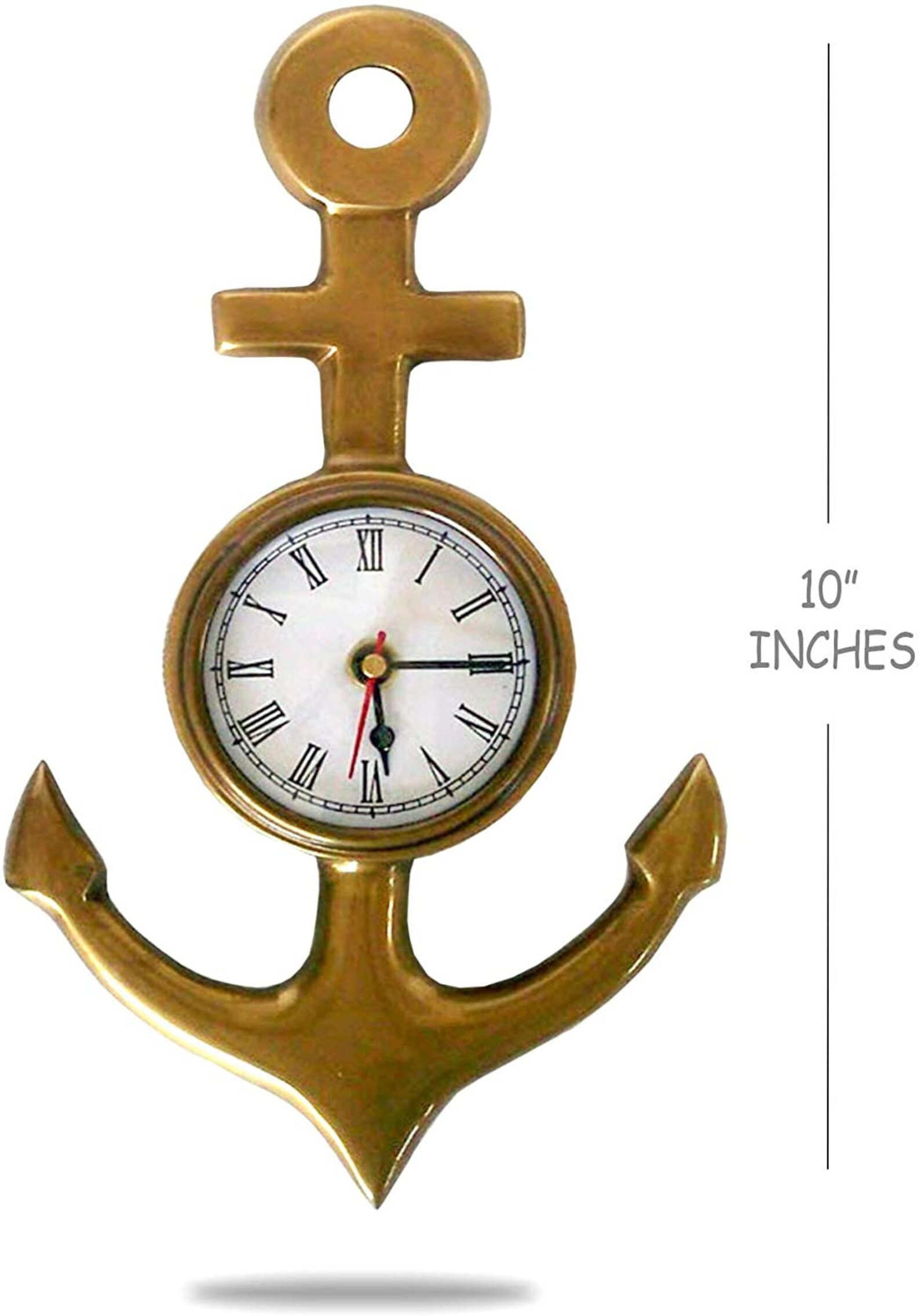 Ship Anchor Wall Clock 10 Antique Finish Nautical Etsy