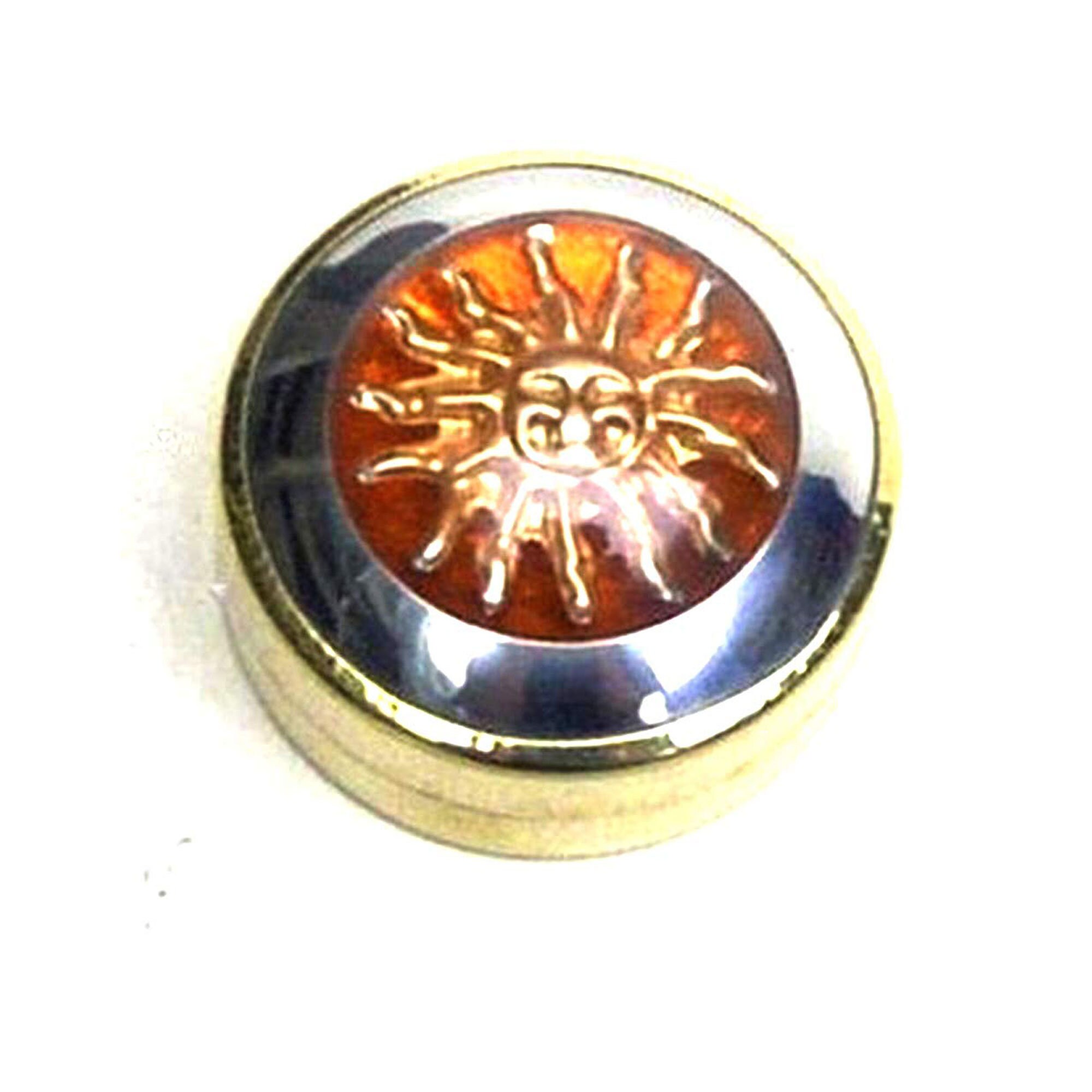 Solid Brass Sun Pill Box Case Portable Pills Storage Etsy