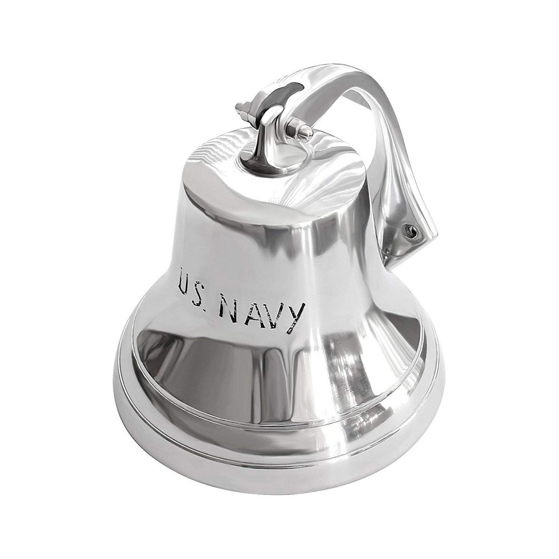 Chrome Finish Aluminum US NAVY Ship Bell with Rope 6.5 Etsy