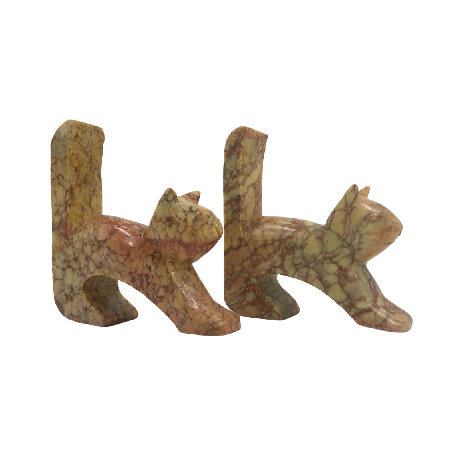 Soap Stone Cat Soapstone Bookends Paper Weight Soapstone Etsy