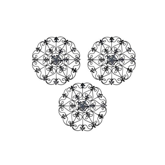 Iron Wall Medallion Authentic Wall Decor Set of 3 bundle Etsy