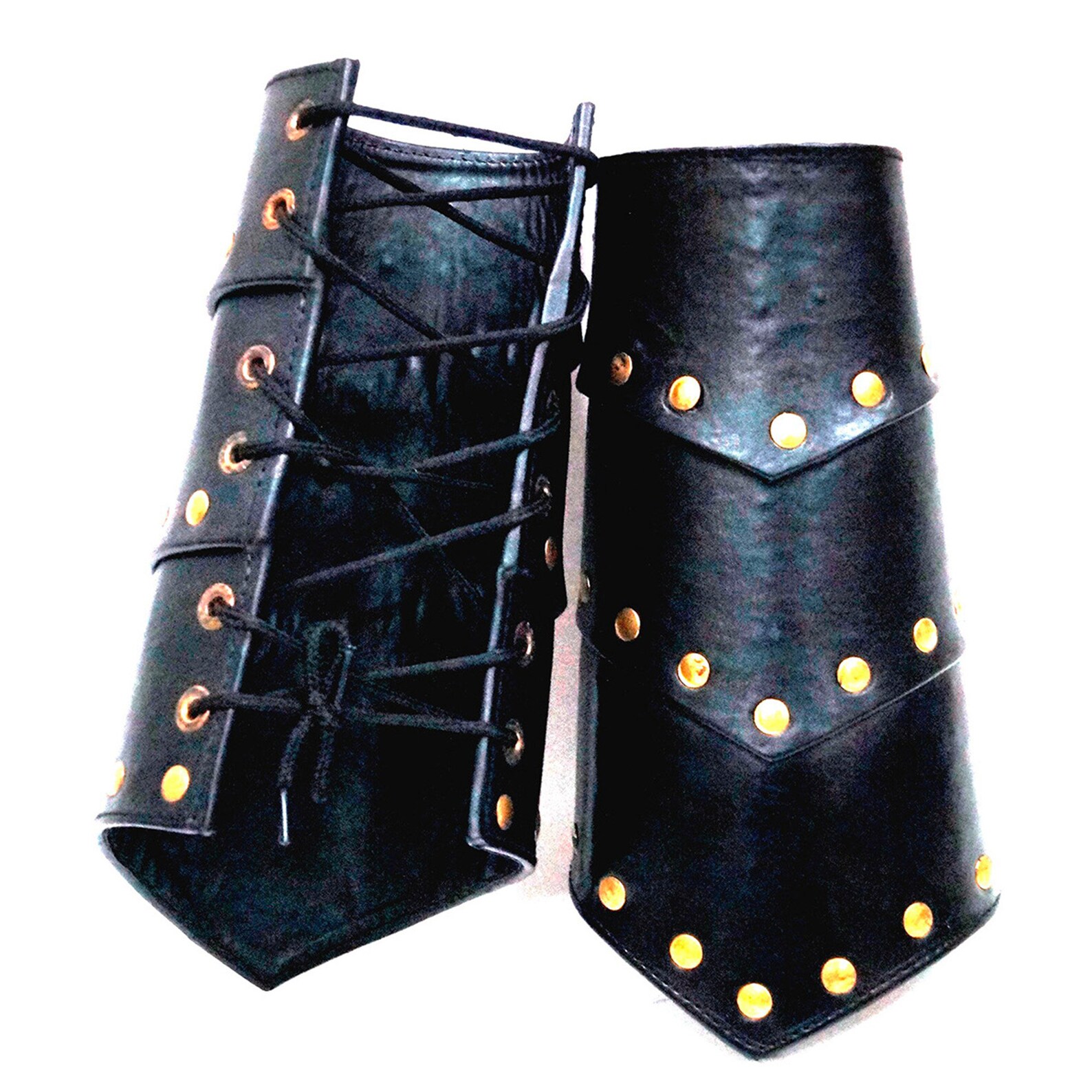 FauxLeather Arm Guards Medieval Armor One Size Etsy