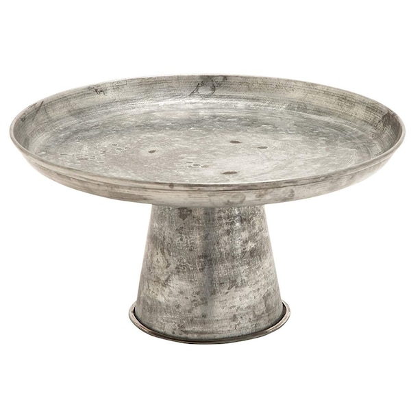 Round Metal Cupcake Stand 16", Silver