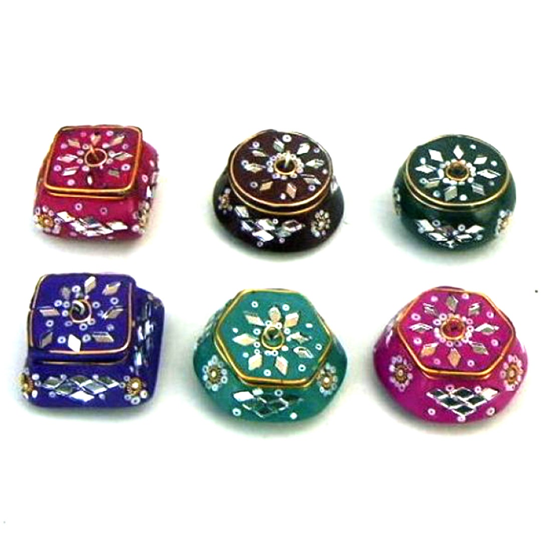 Mirror Boxes Set of 6, 2 Portable Storage Container, Daily Organizer for Outdoor Travel Camping