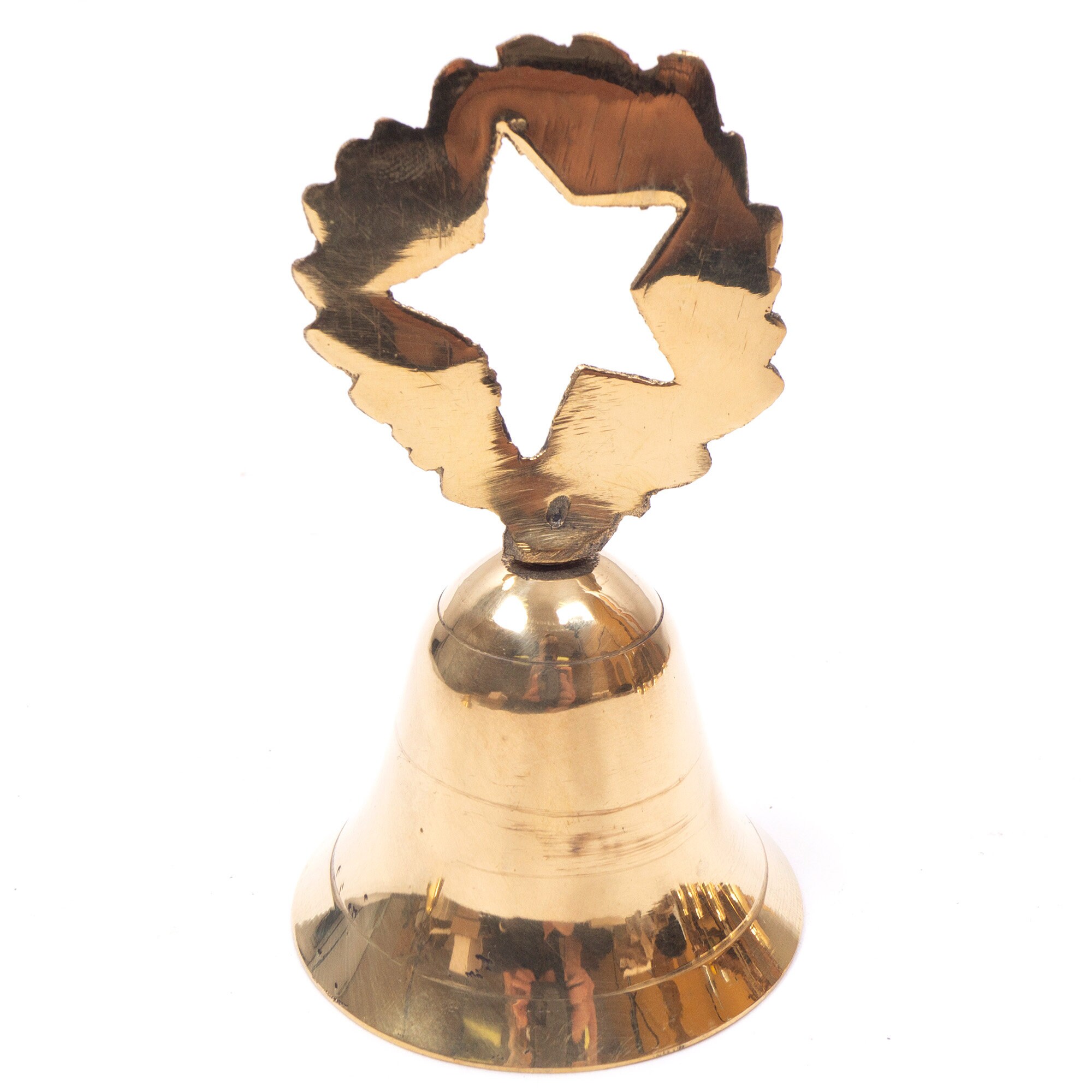 Christmas Small Golden Bells With Shaped Handle Set of 6 Etsy