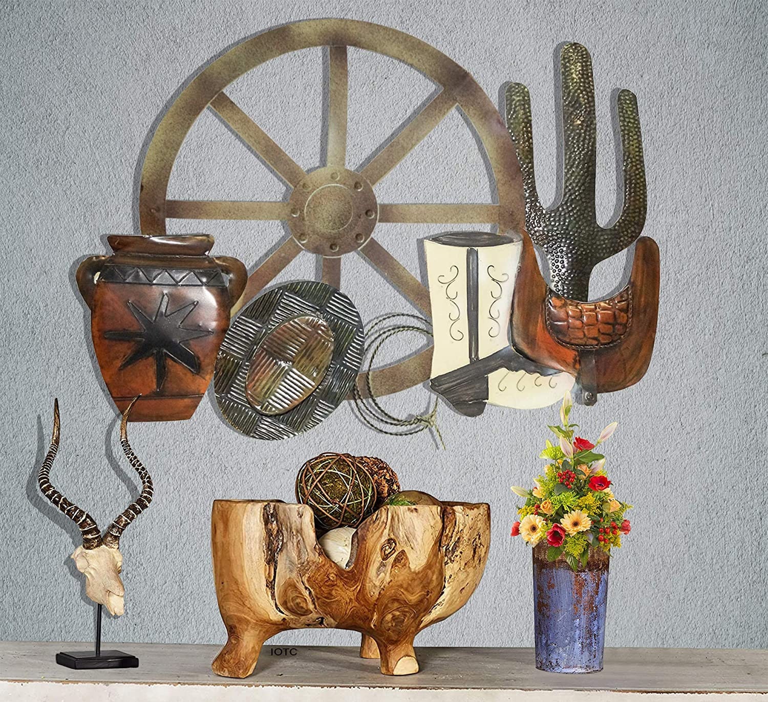 Metal Western Wall Décor 32 by 23 Etsy