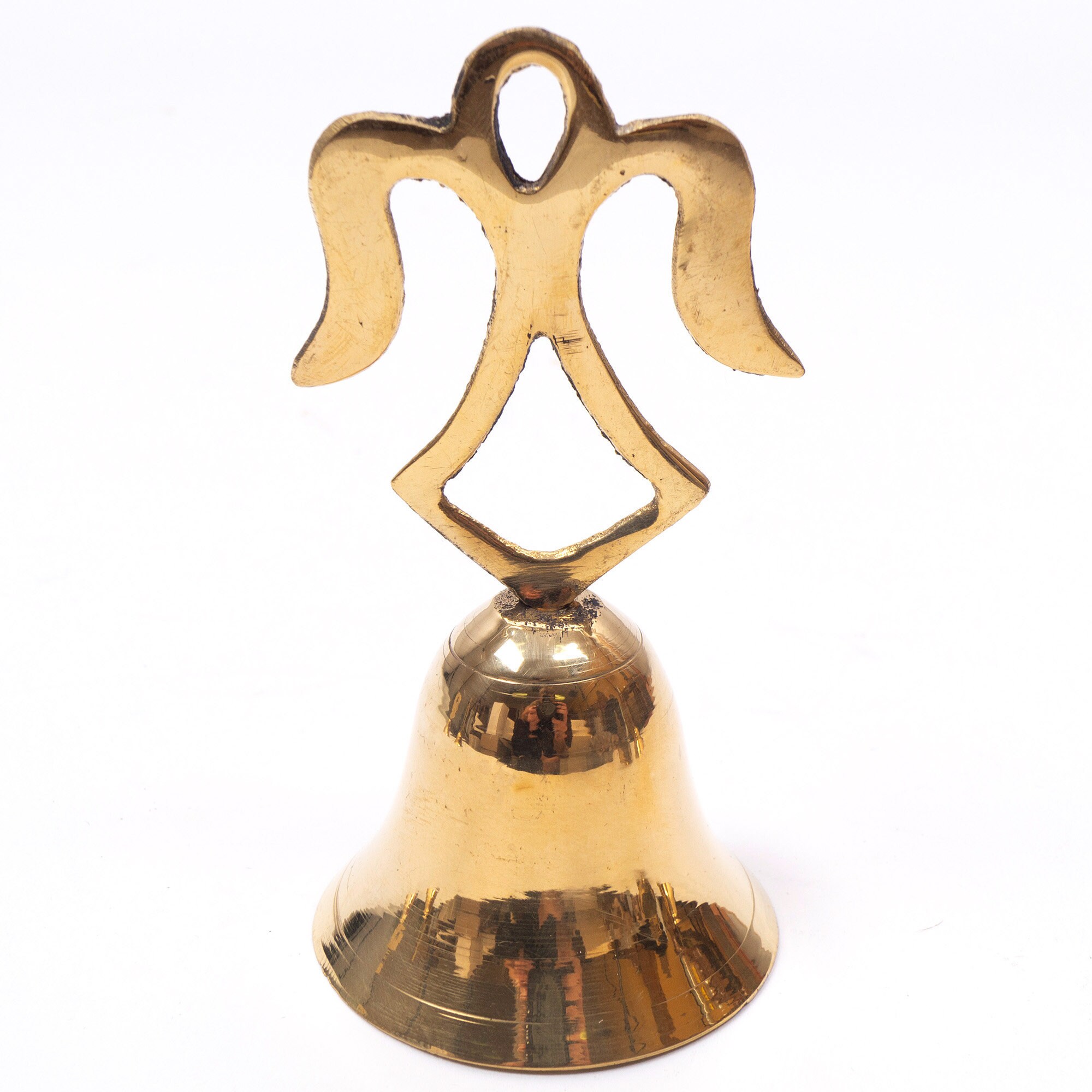 Solid Brass Angel Bell 3 Hand Bell Single Etsy