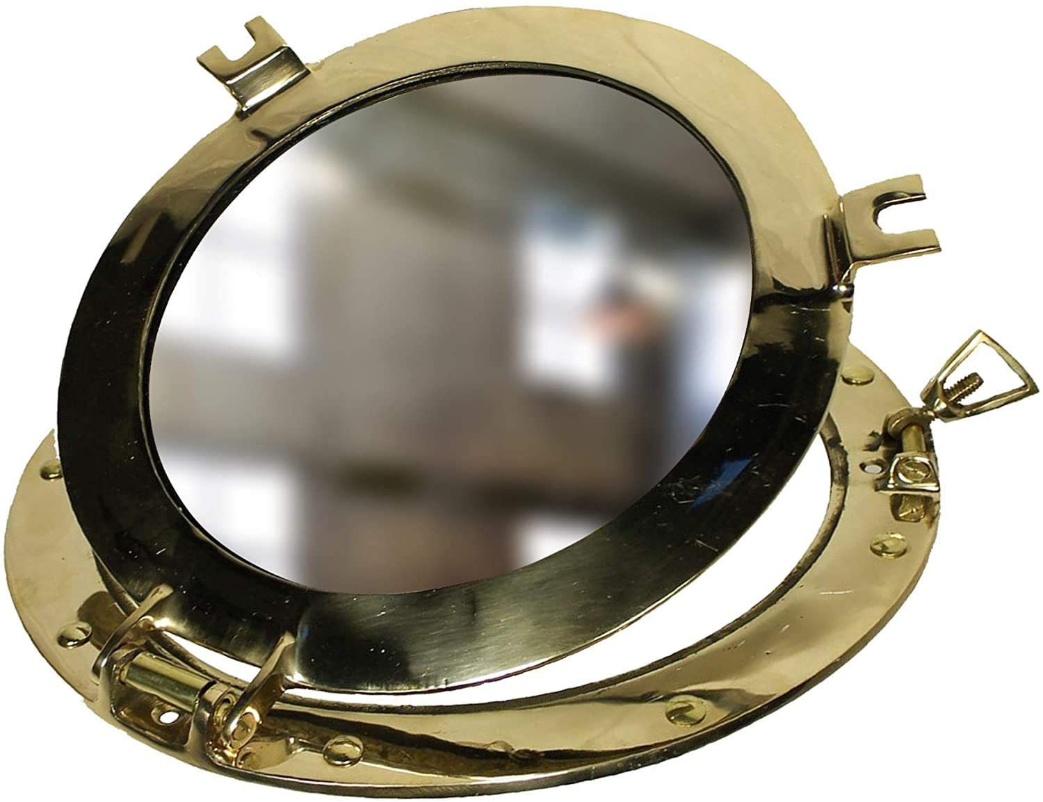 Polished Brass Finish Ship Porthole Window with Mirror 11 inch Etsy