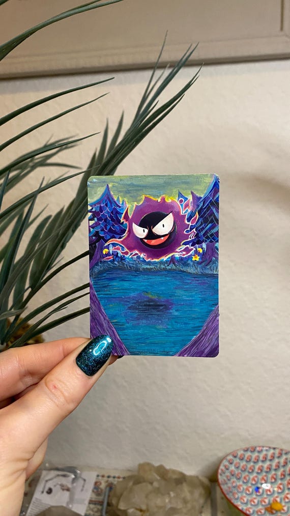 pokemon altered cards Art Hand Painted Altered Art MTG Card Pokemon Custom Altered PKMN TCG Trading