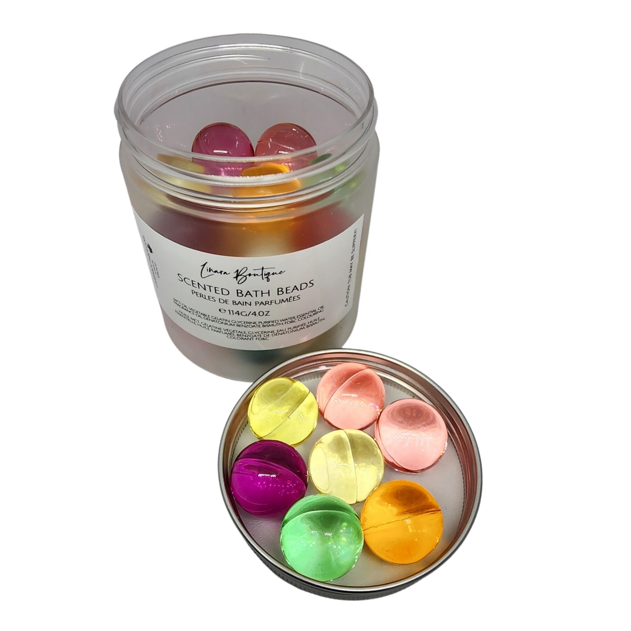 Mixed Colours Moisturizing Bath Oil Pearls. Scented Beads for Luxury