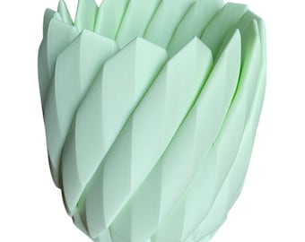 Geometric Spiral Planter – Modern 3D Printed Pot for Home or Office Decor