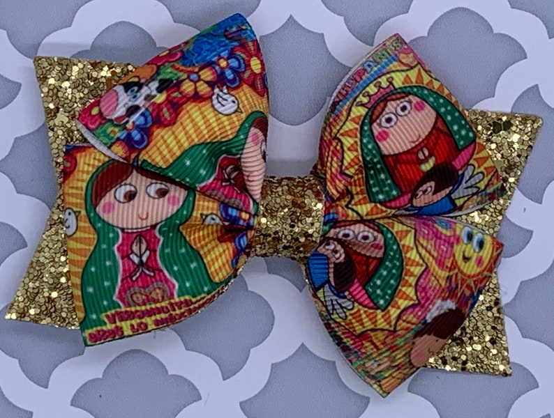 Virgencita bow and Disney inspired bows Virgencita bow and Disney inspired bows