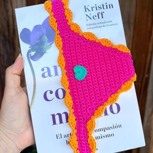 Marcapáginas de ganchillo con diseño de tanga en nuevos colores / Marcapáginas de hilo de algodón hecho a mano para lectores