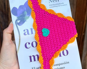 New Colors Crochet Thong Bookmark | Handmade Cotton Yarn Page Marker for Readers