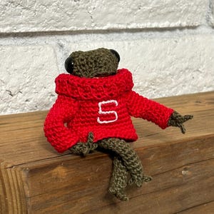 Rana amigurumi de ganchillo - Peluche de hilo de algodón hecho a mano