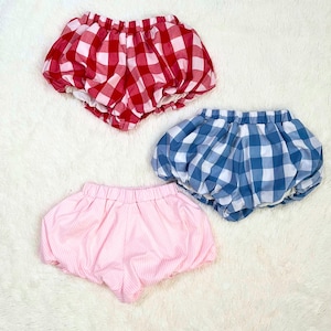 Gingham Baby Bloomers Girl, Diaper Cover Baby Girl, Toddler Bloomers, Baby Bum Cover, Baby Shower Gift, Toddler Girl Bloomers Shorts