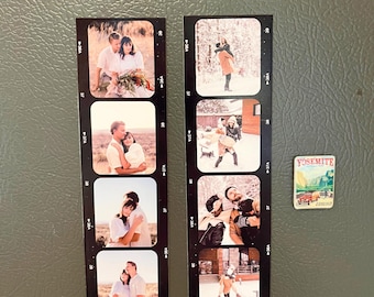 Custom Fridge Photo Printed Magnet Valentine Day Gift Personalized Picture Magnet Photo Booth Custom Photo Strip Magnet Anniversary Gift