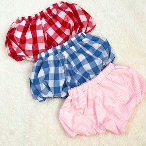 Gingham Fully Lined Bloomers Shorts for Children - Gingham Diaper cover - Toddler Girl Bloomer - Baby Girl Bum Bloomer Gingham Baby Bloomer