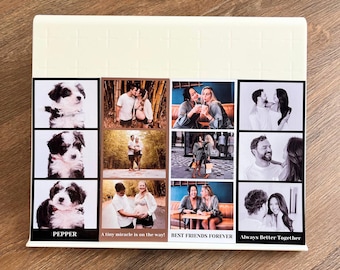 Photo Booth Print Magnet Photo Fridge Magnet Best Friend Couple Gift Photo Strip Picture Anniversary Gift Family Vacation Print Custom Gift