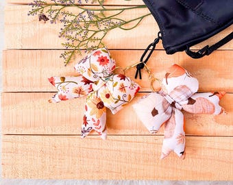 Cute Puffy Bow Keychain, Purse Charm for Women, Ribbon Bag Charm for Tote or Backpack, Bridal Gift Filler