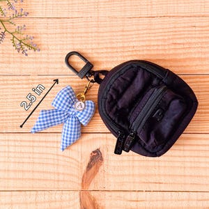 Cute Mini Puffy Bow Keychain, Puffy Bow Charm, Cute Purse Charm, Puffy Bow Accessory, Keychain for Women, Backpack Charm, Gift for Her