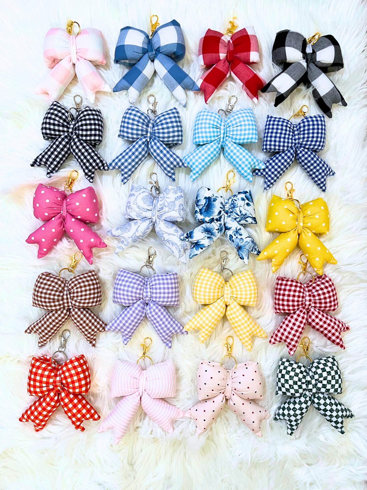 Ribbon Keychain - Etsy