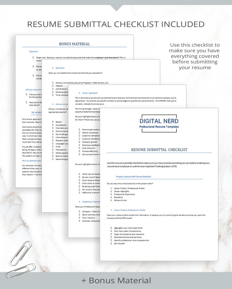 Modern Resume Template Tech Resume - Il 794xN.2406242427 Mrkt 