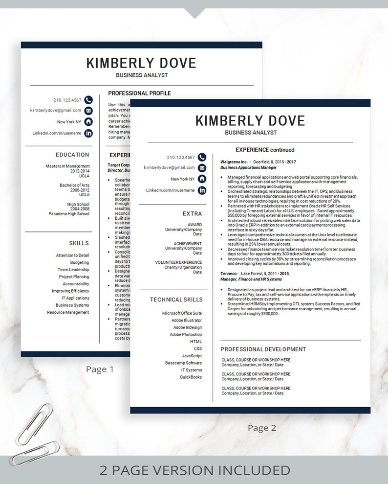 Modern Resume Template Tech Resume - Il 794xN.2324279874 4lsc 