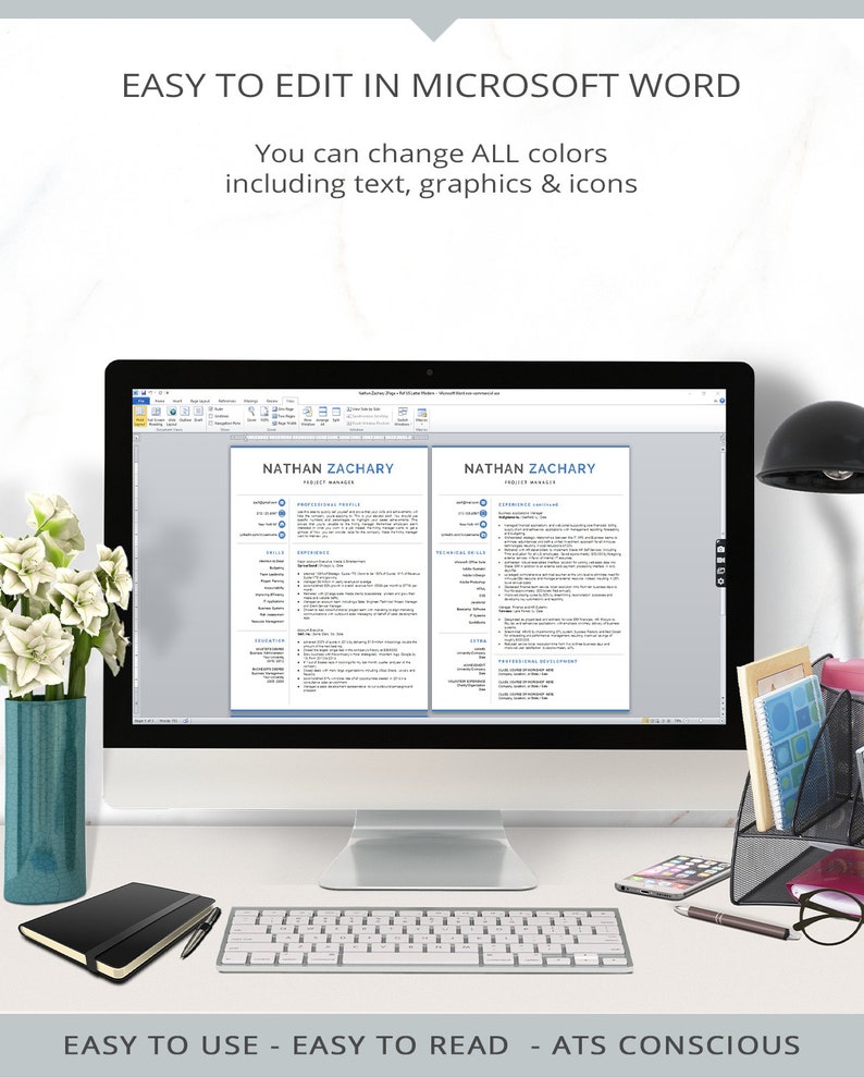 Modern Resume Template Tech Resume - Il 794xN.2358643260 Dpbc 