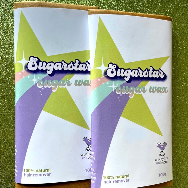 Sugar Wax Bar, Eco Conscious, Zero Waste, Sugar Wax, Sugar Paste, Sugaring, DIY Sugaring, 100g  x 2