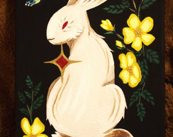 Seeker - Acrylic Rabbit Painting