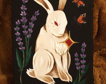 Serendipity - Acrylic Rabbit Painting