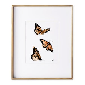Butterfly  print | preppy butterflies | digital print |modern | butterfly wall art