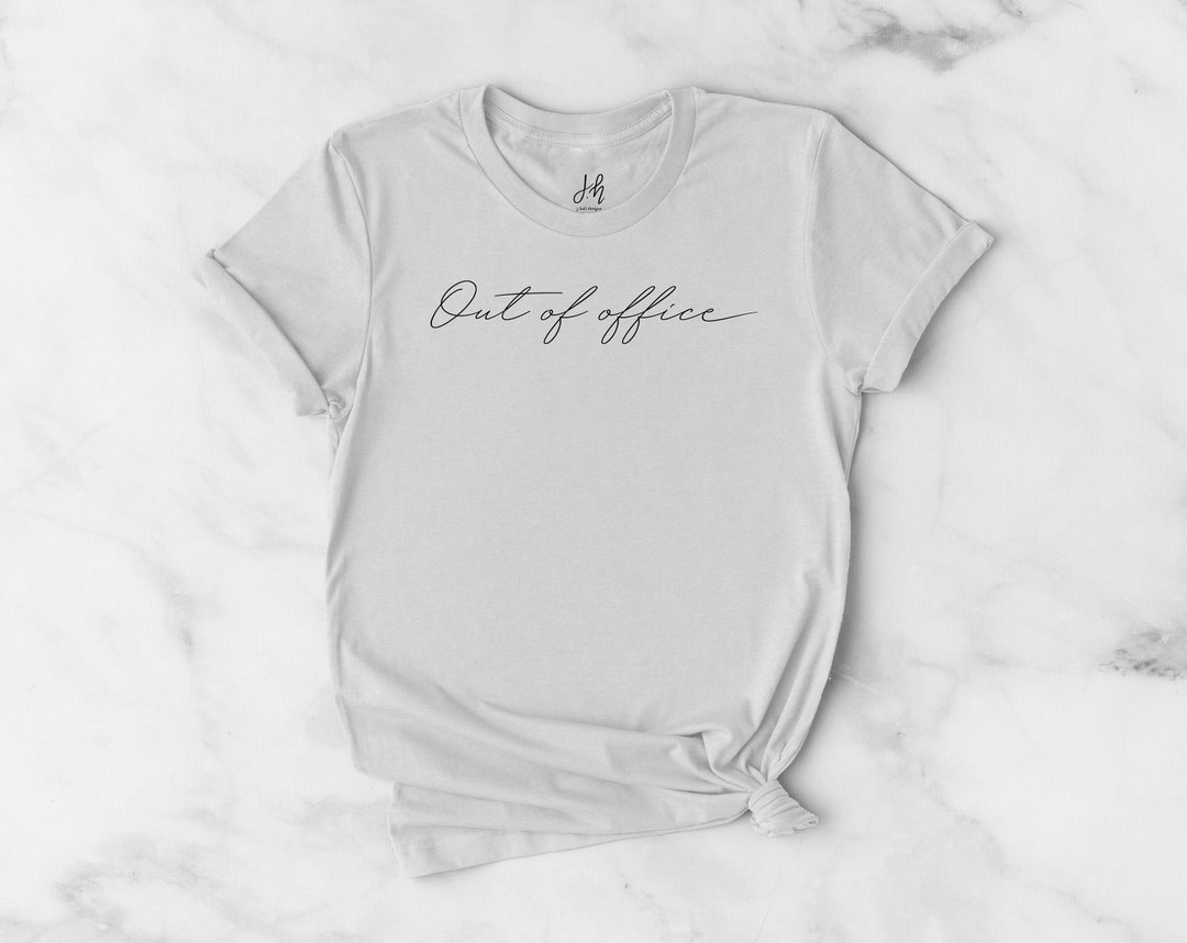 Out of Office White Short-sleeve Graphic T-shirt - Etsy