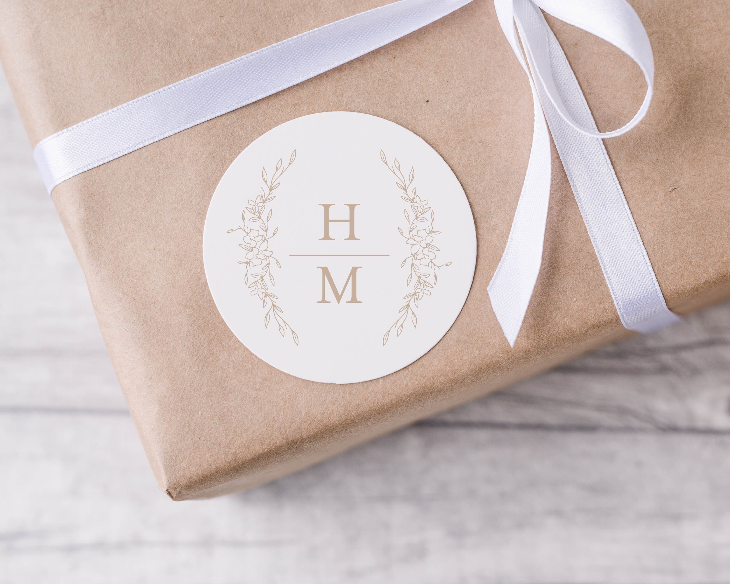 Wedding Monogram Floral Script Wedding Monogram Custom Couple Monogram ...