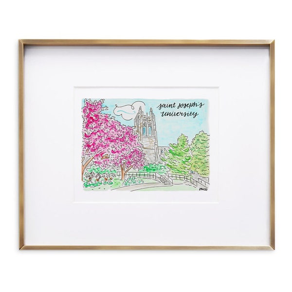 Saint Joseph's University | art | watercolor | Print