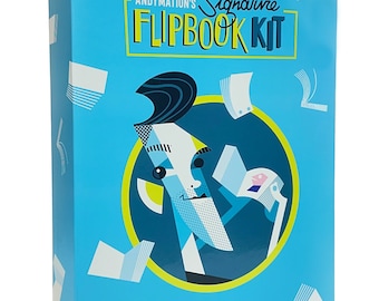 Official Andymation Signature Flipbook Kit for kids and adults