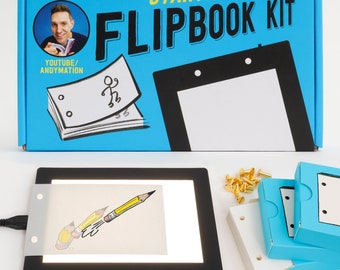 Kit de inicio de Flipbook original de Andymation para niños y adultos