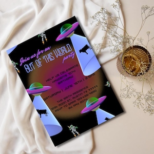 Out of This World Party Invitation