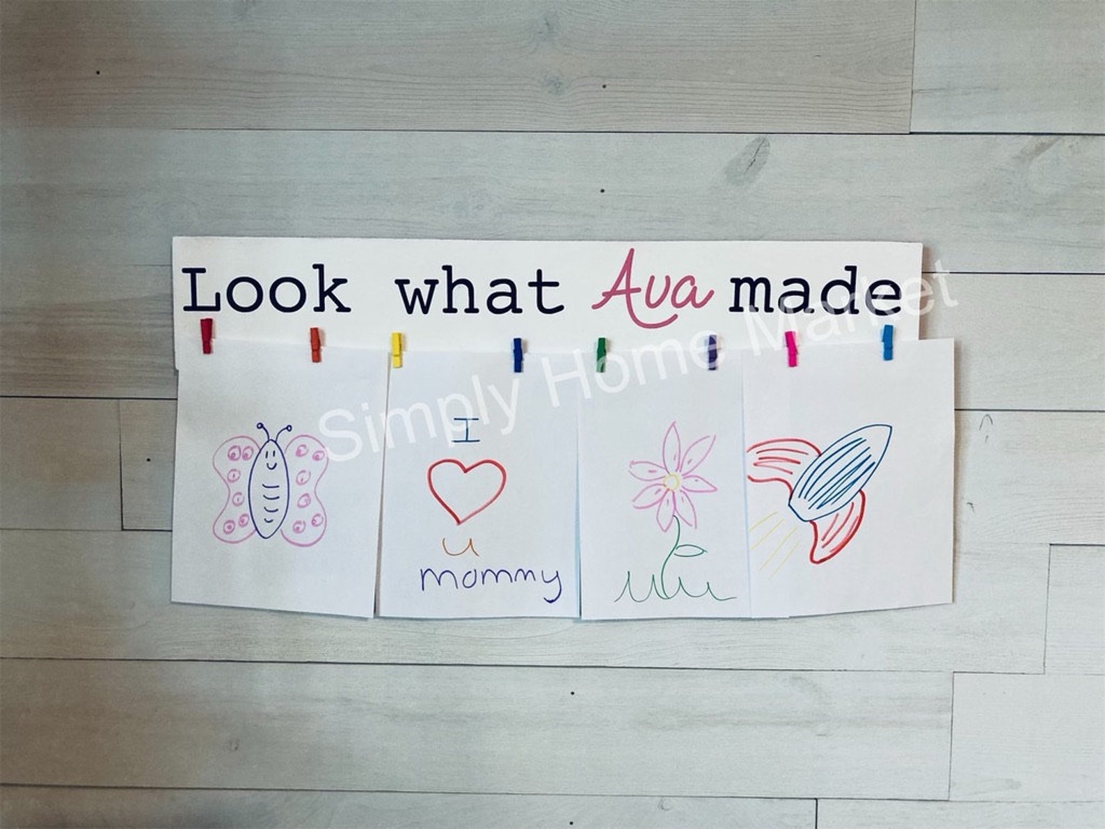 Look What I Made Custom Sign Custom Children's Art Sign | Etsy