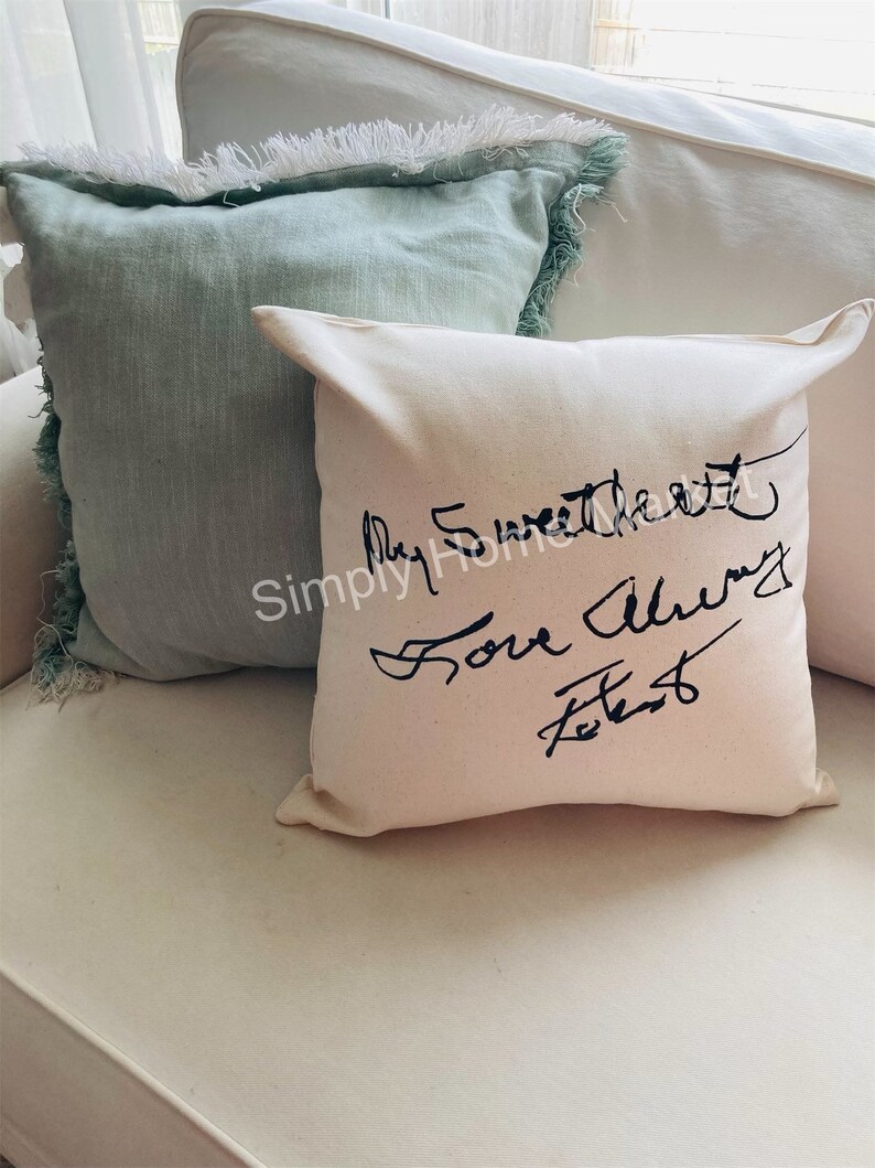 Loved ones personal handwriting pillow casememorial pillow casein loving memory pillowpersonalized pillowloving meomory pillowcase
